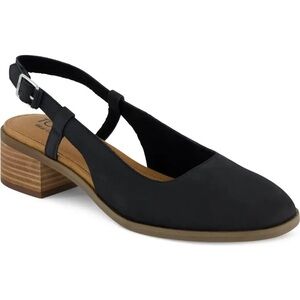 Toms Black Jaclyn Slingback Heel *size 9*
